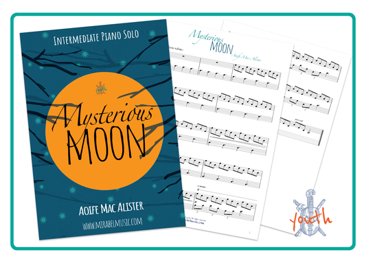 Mysterious Moon: Intermediate Piano Solo